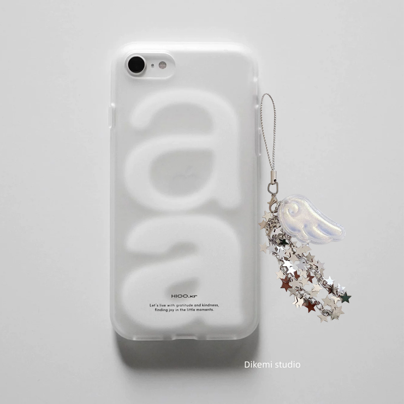 Phone Cases Korean - Koreanische Ins Vielseitige Einfache Buchstaben-Stern-Flügel Handyhülle