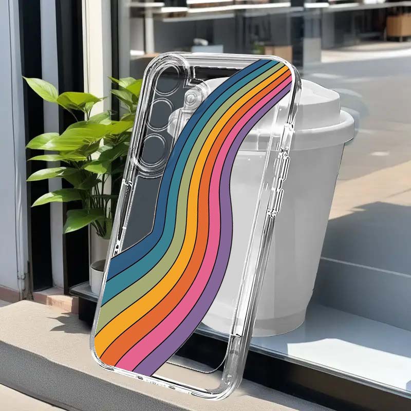 Phone Cases For Samsung A14 - Bunte Regenbogen-Kunst für Samsung Galaxy A73