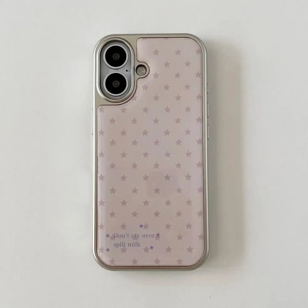 Phone Cases Korean - Koreanische Ins Girl Heart Pink Star