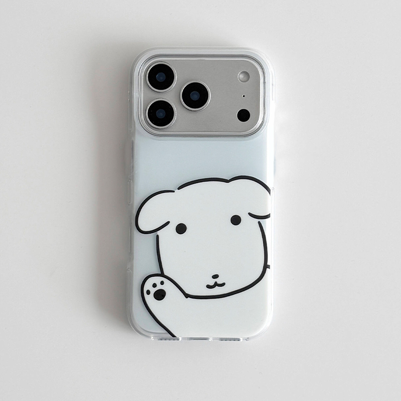 Phone Cases Korean - Koreanische Ins Minimalistische Niedliche Welpen-Handyhülle für