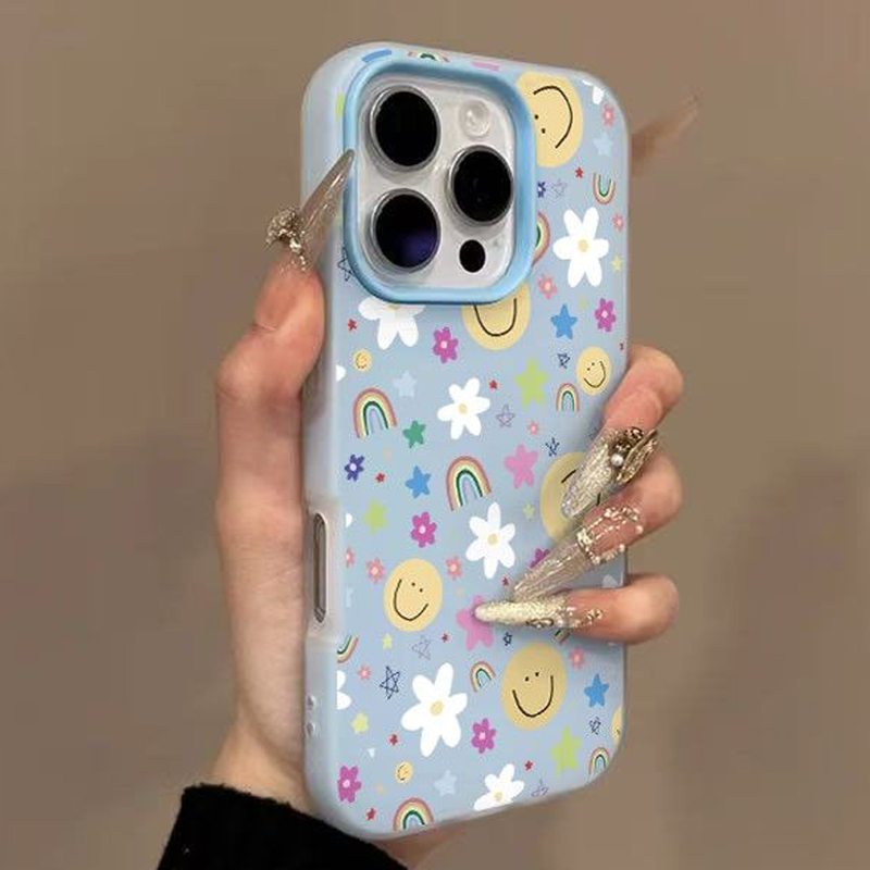 Phone Cases Korean - Koreanisches Lächeln Daisy Rainbow Handyhülle für