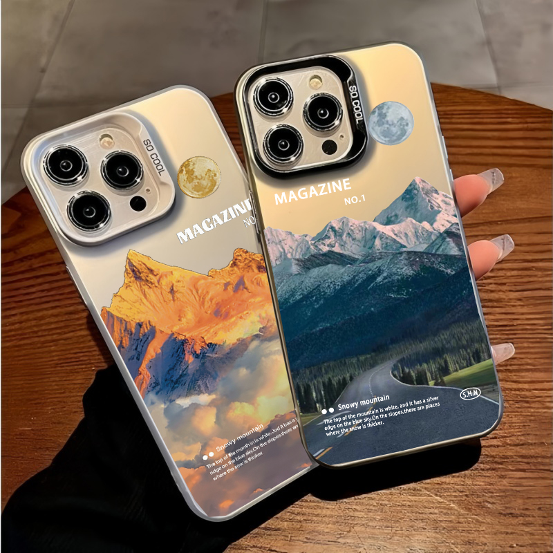 Phone Cases Vogue - Schnee Berg Straße Landschaft Telefon Fall