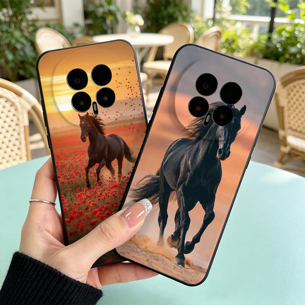 Phone Cases Horse - Schwarzes Pferdemuster für Huawei Honor Magic