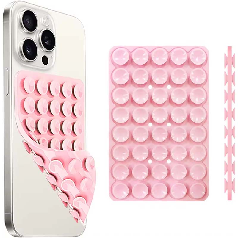 Phone Cases With Stand - Silikon-Saugnapf-Handyhalterung mit starkem doppelseitigem freihändigen Griff,