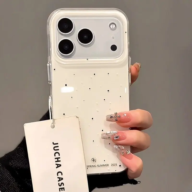 Phone Cases Korean - Koreanische INS Splashing Ink Polka Dot