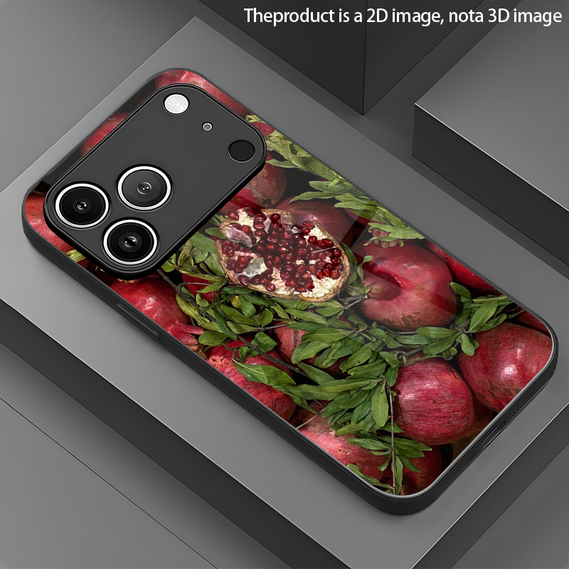 Phone Cases For Samsung A14 - Frisches Frucht-Granatapfel-Muster 2D Handyhülle für iPhone