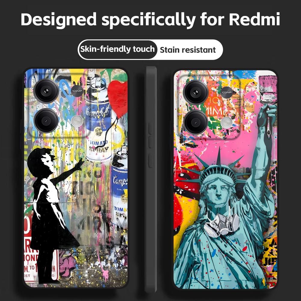 Banksy Graffiti Art Handyhülle – Xiaomi Redmi Note 14 Bewertung und Preis