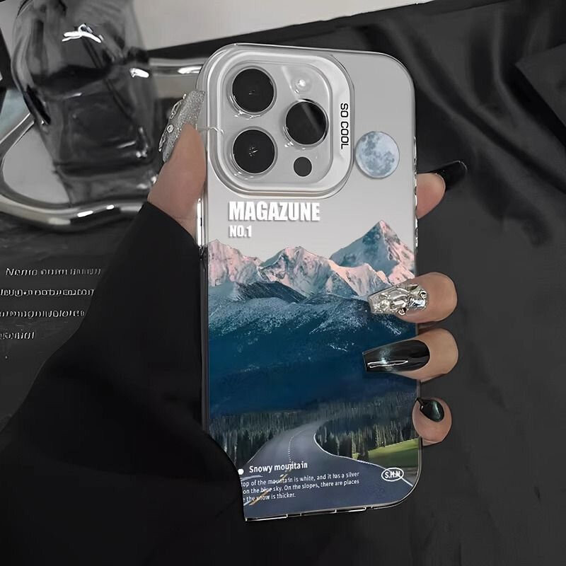 Schnee Berg Straße Landschaft  – Phone Cases Vogue Bewertung und Preis