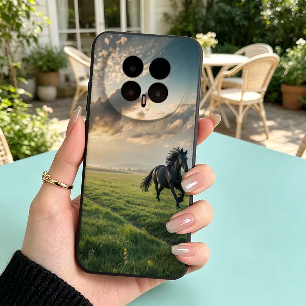 Schwarzes Pferdemuster für Hua – Phone Cases Horse Bewertung und Preis