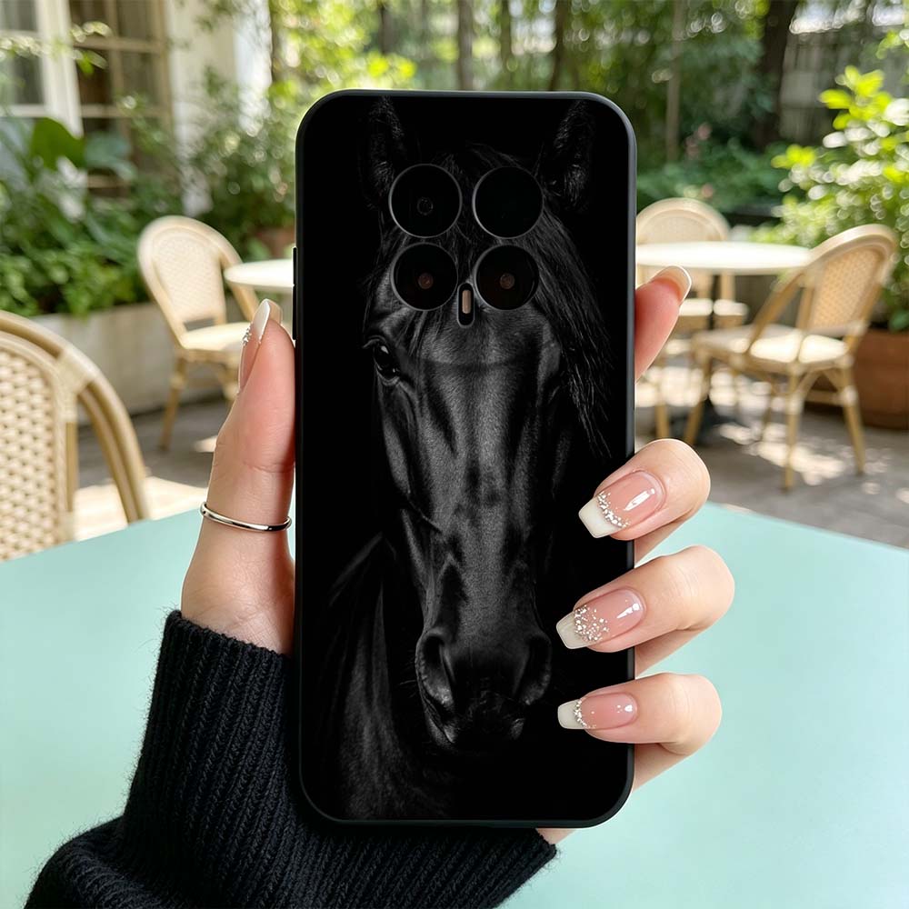 Schwarzes Pferdemuster für Hua – Phone Cases Horse Bewertung und Preis