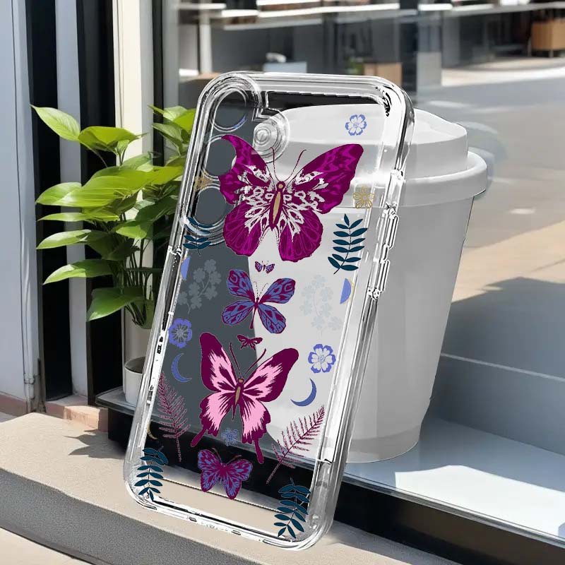 Lila Schmetterling Grafik Hand – Phone Cases For Samsung A14 Bewertung und Preis
