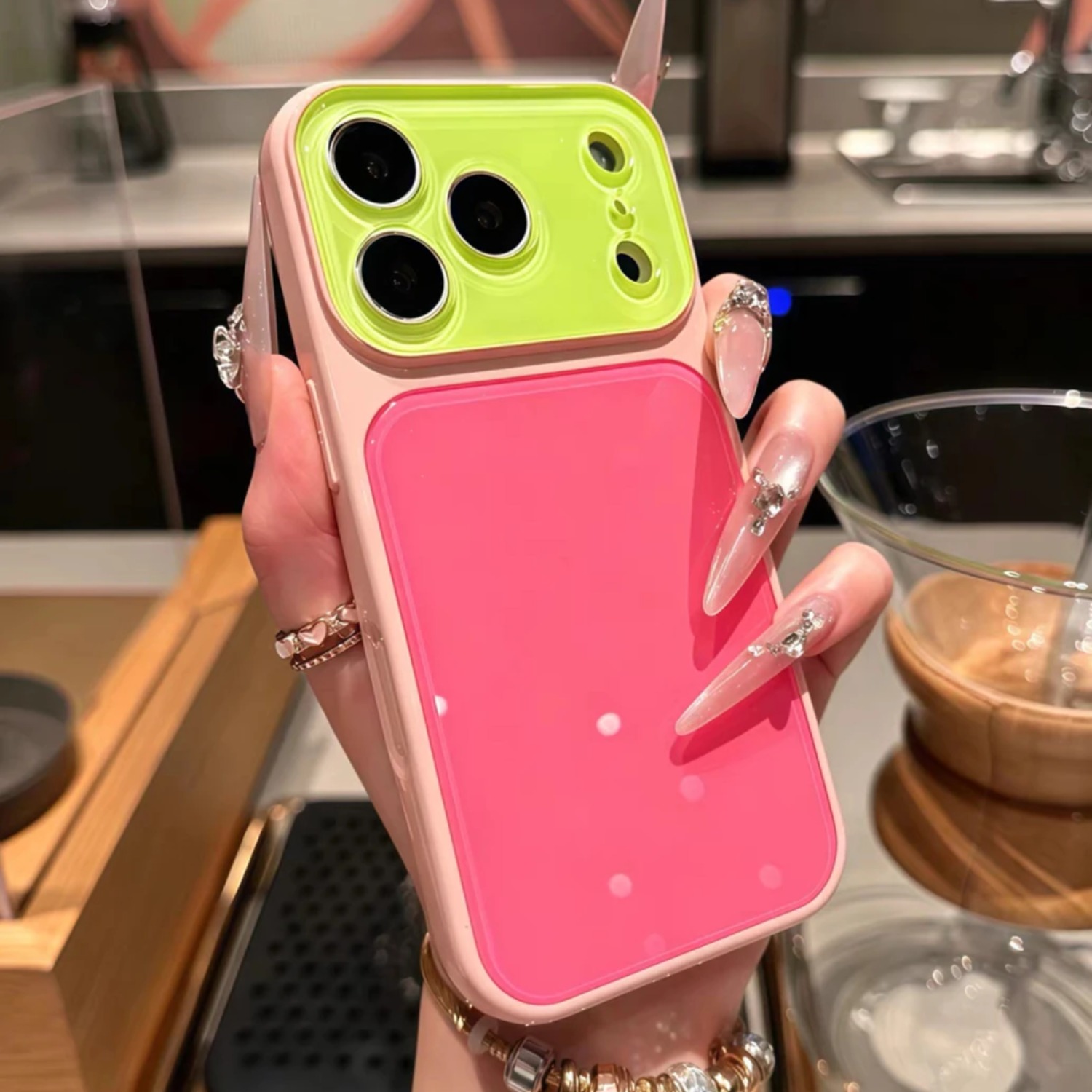 Farbblock-Handyhülle für iPhon – Phone Cases Vogue Bewertung und Preis