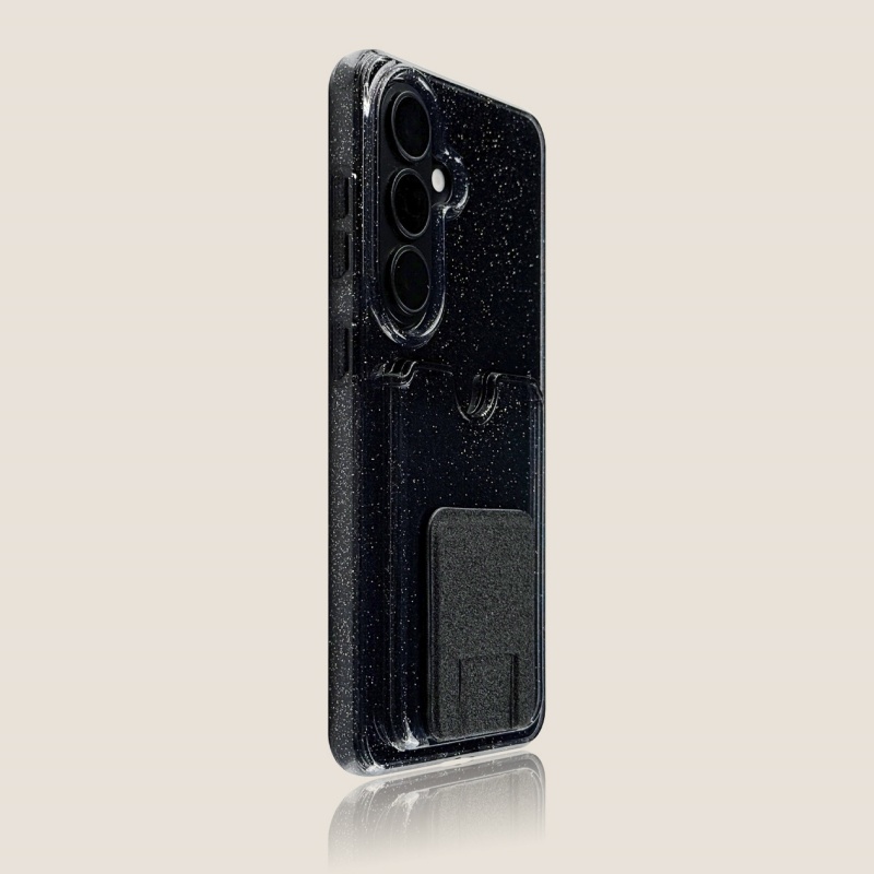 Glitzernde transparente Karten – Phone Cases With Stand Bewertung und Preis