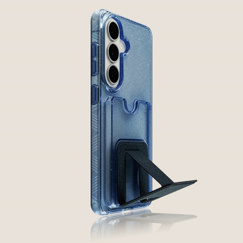Glitzernde transparente Karten – Phone Cases With Stand Bewertung und Preis